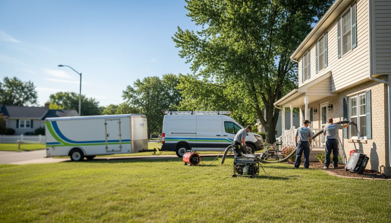 Flooded Basement Restoration And Cleanup With Repair in Freeport, MI near me
